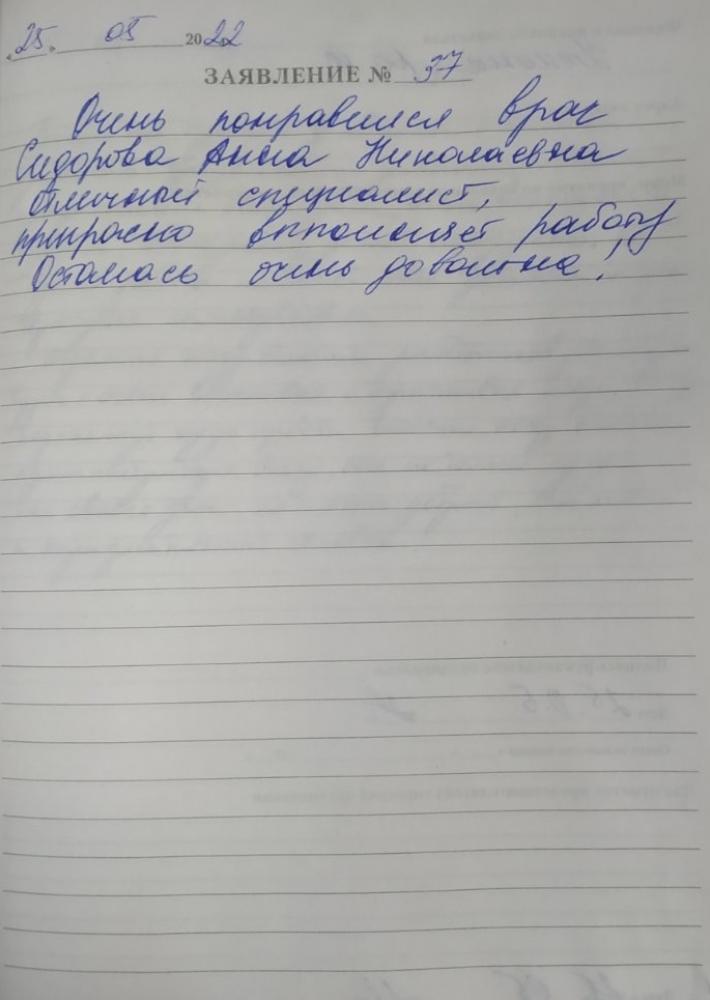 Отзыв от Юлия Александровна 25.05.2022 10:42:19