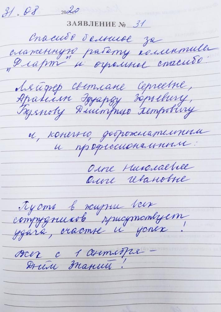 Отзыв от Елена Владимировна 31.08.2020 06:26:31